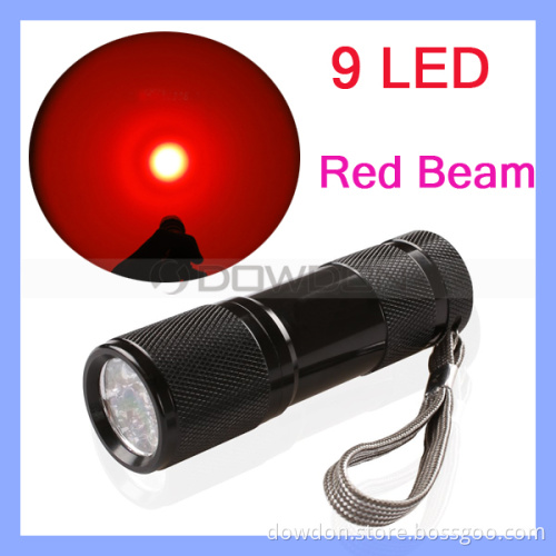 625nm Red Beam Infrared LED Flashlight Torch for Pilot Training and Night Photography